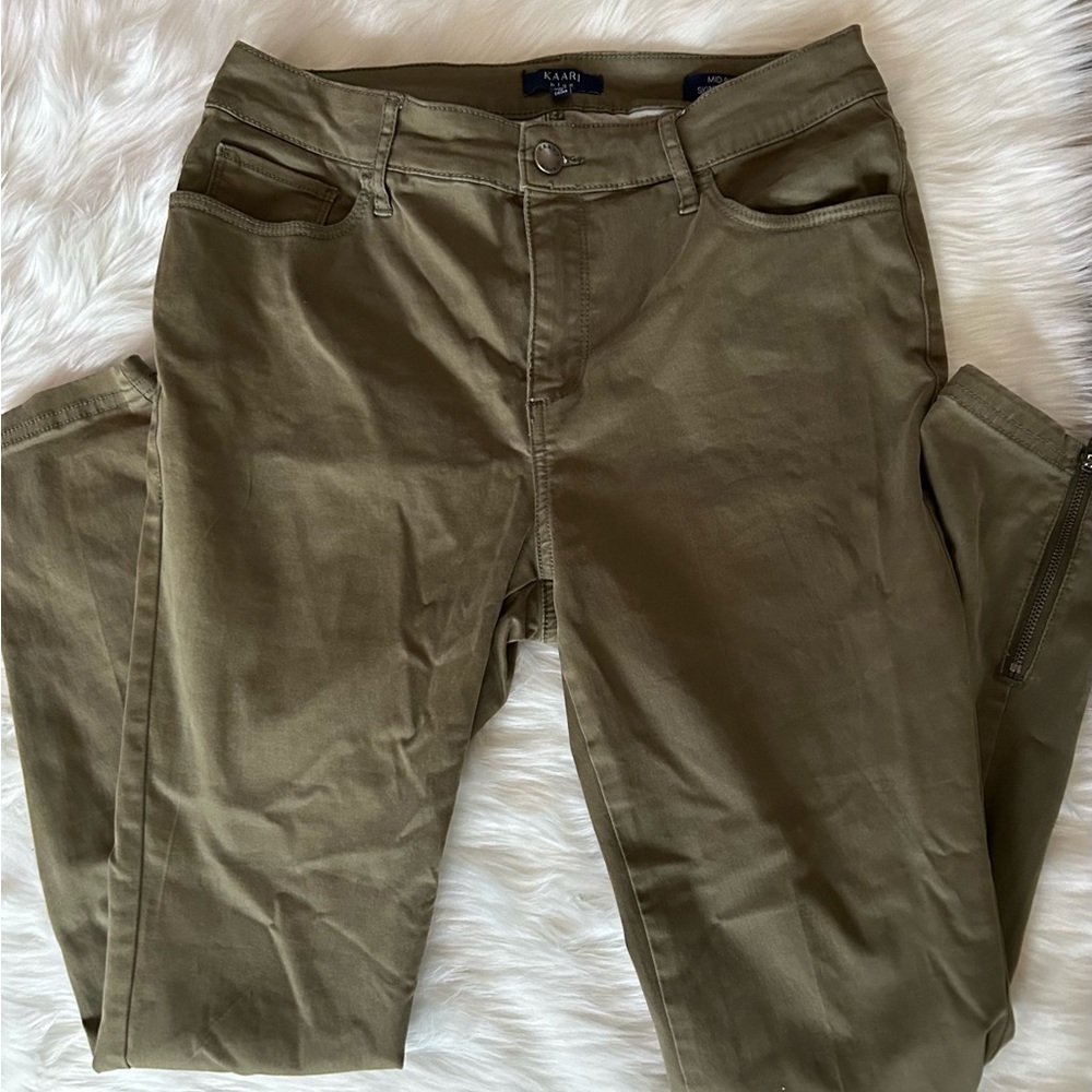 Kaari Blue Khaki Straight Leg Pants